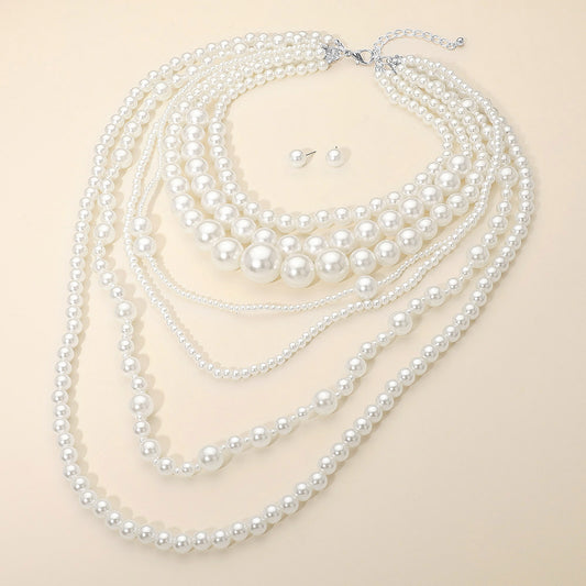 Joie Pearl Beaded Statement Necklace