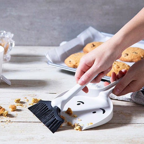 Mr Dustache Mini Dustpan Broom Set