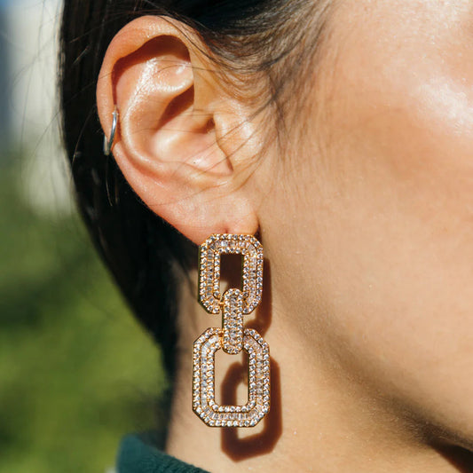Windows of Wonder CZ Gold Filled Earrings