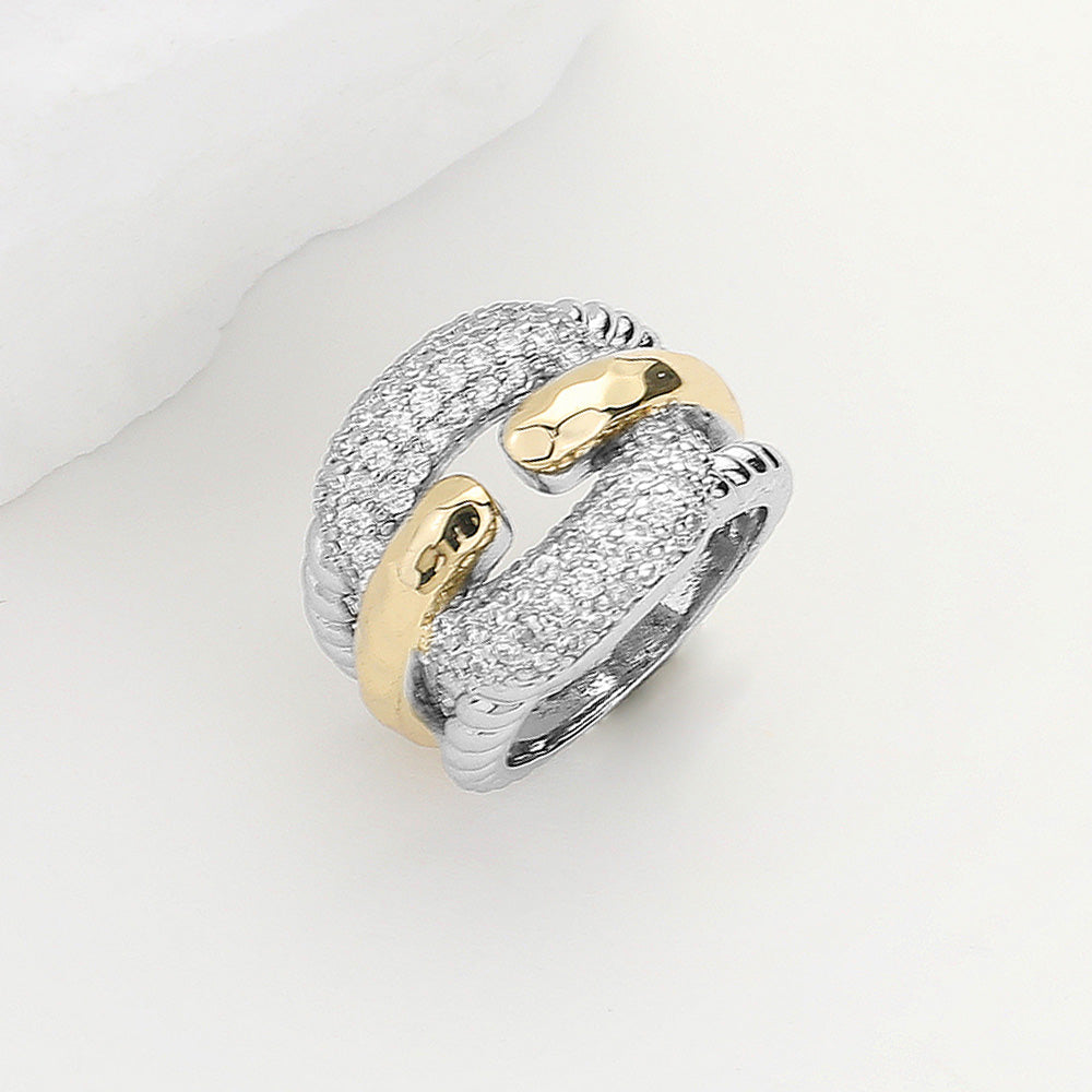 Hug Me Tight CZ Sterling Statement Ring