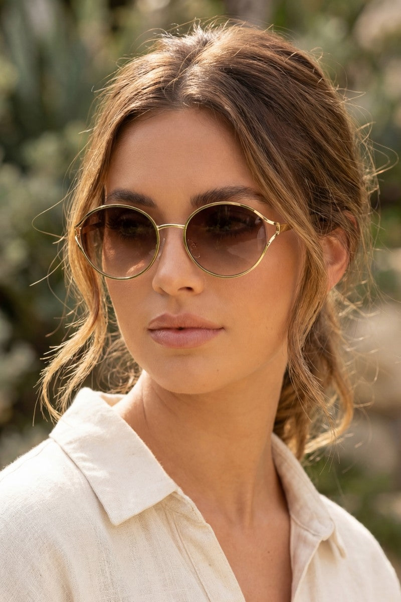 Olivia Oval Frame Sunglasses