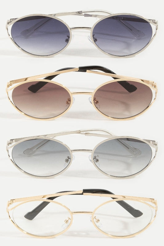 Olivia Oval Frame Sunglasses