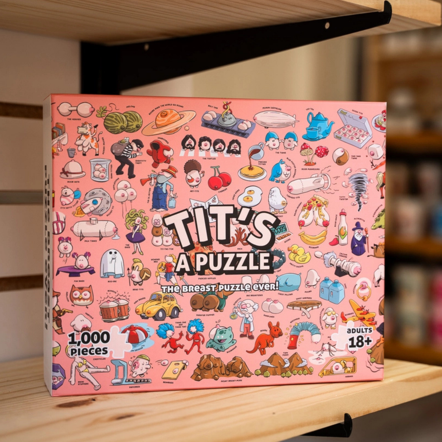 Tit's A Puzzle - Funny Boob Themed Jigsaw Puzzle