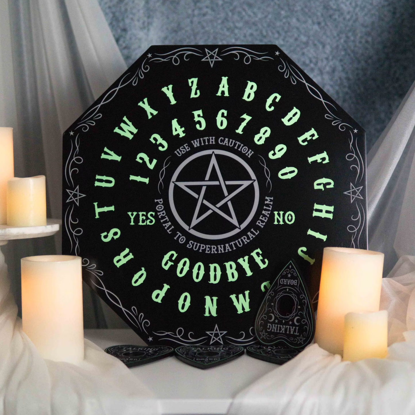 Glow in The Dark Star Ouija Spirit Board Planchette Game