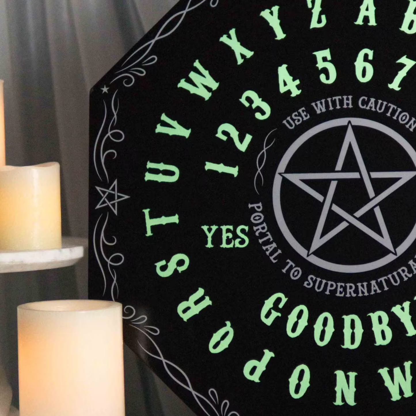 Glow in The Dark Star Ouija Spirit Board Planchette Game