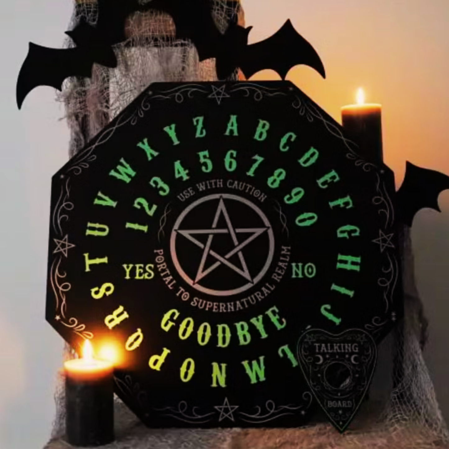 Glow in The Dark Star Ouija Spirit Board Planchette Game