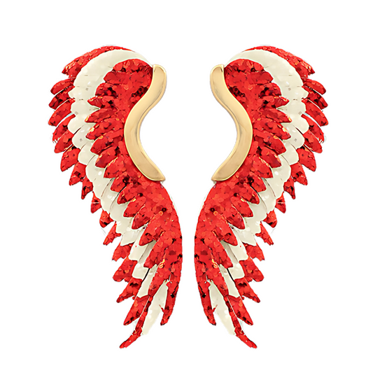 Alabama College Football Angel Wing Sparkle Earrings
