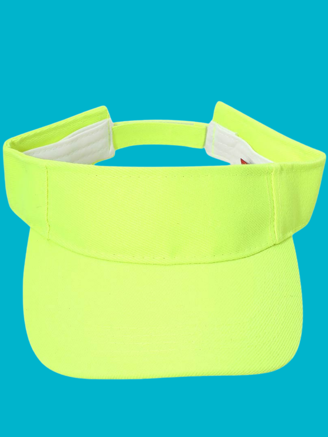 Classic Solid Yellow Adjustable Sports Visor Hat