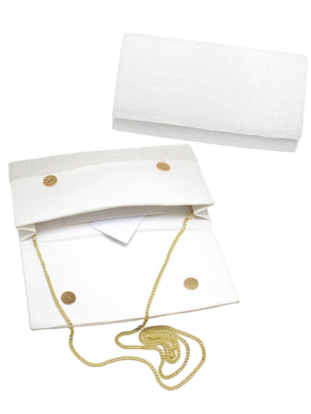 Smile Flower Seed Beaded Yellow Clutch / Crossbody Bag