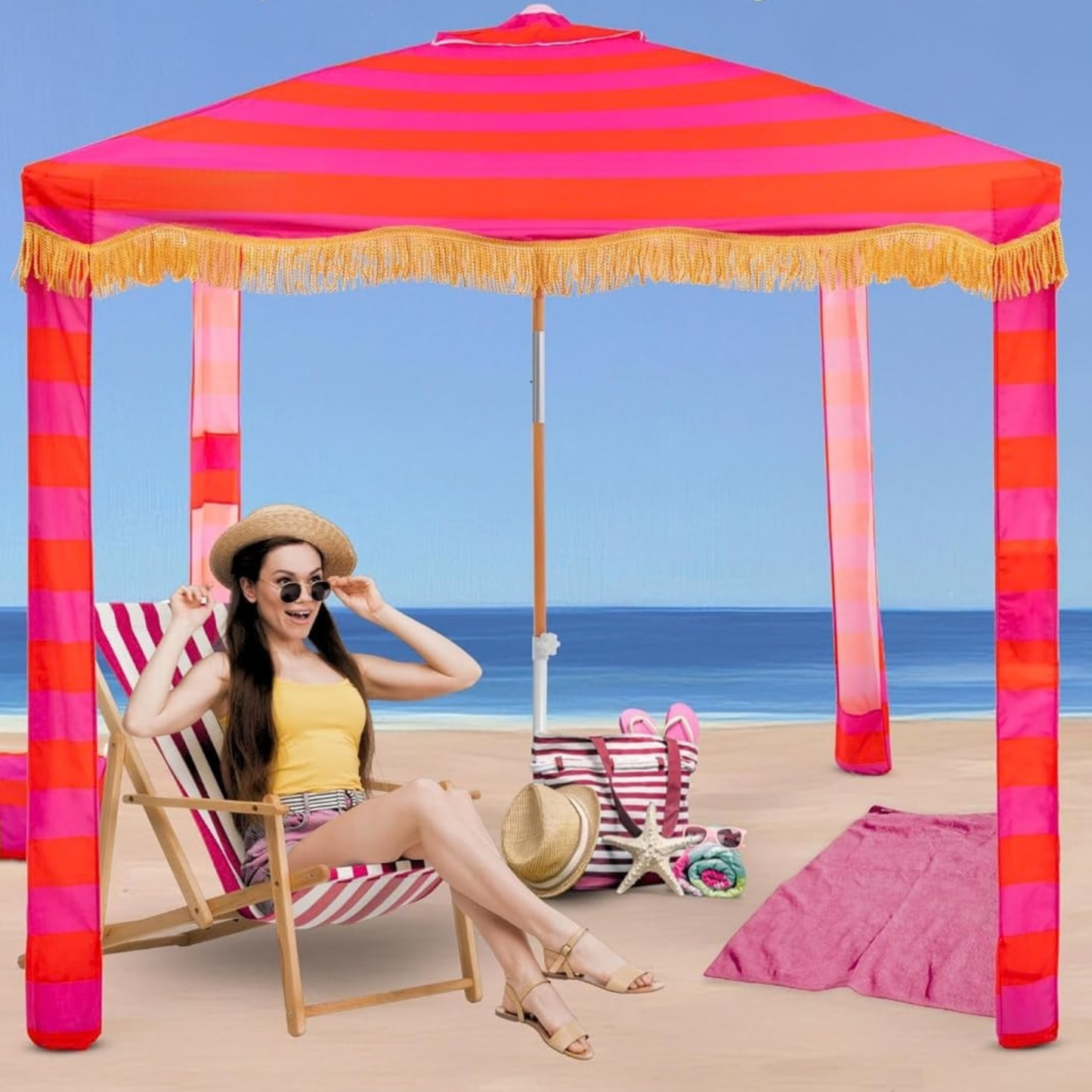 Our Best Boho Beach Cabana Fabric Tent