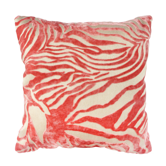Viva La Velvet Tiger Print Pillow