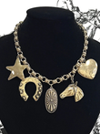 Charm School Dropout Silver Western Charm Necklace