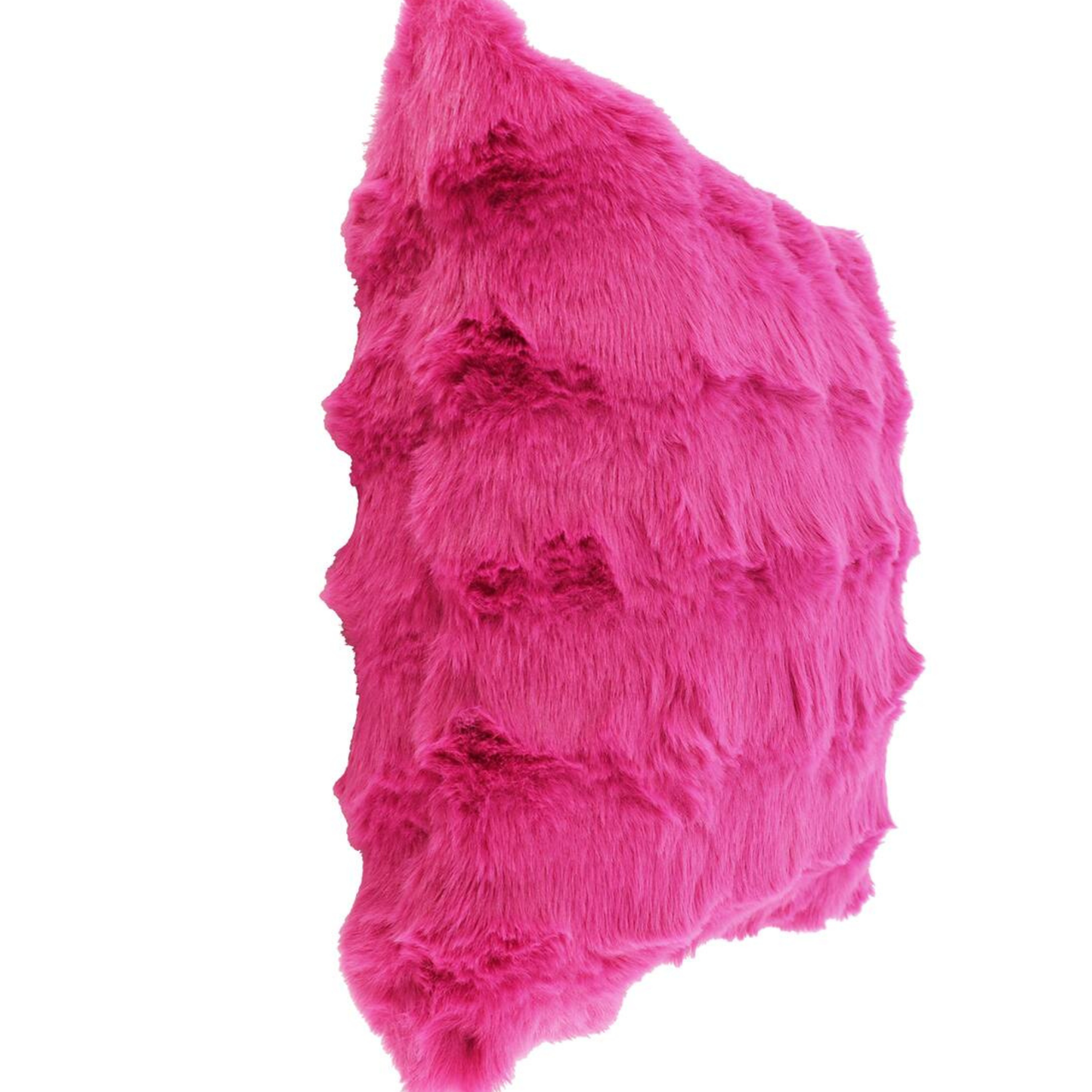Pink Passion Furry Throw Pillow