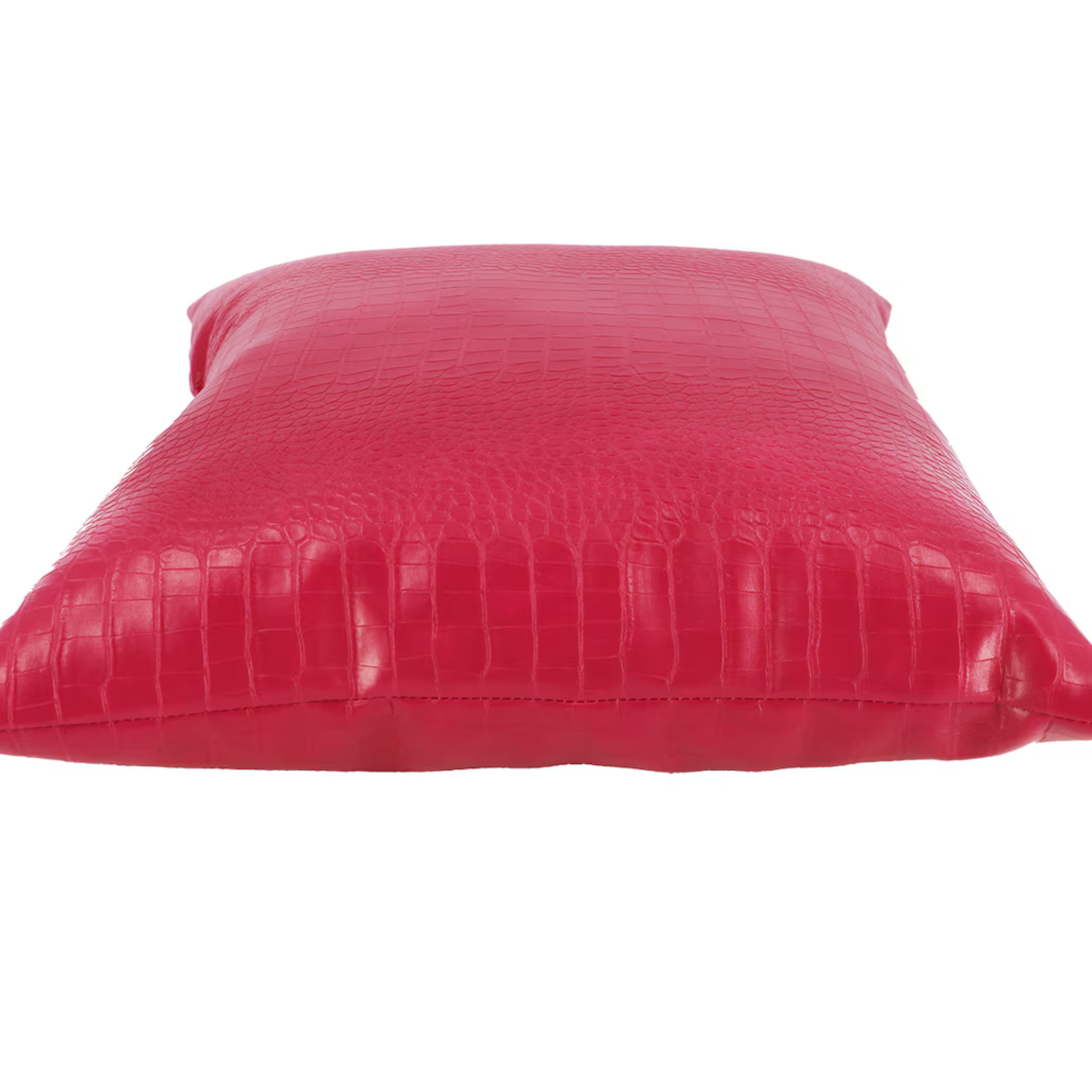 Pink Leather Lizard Pillow
