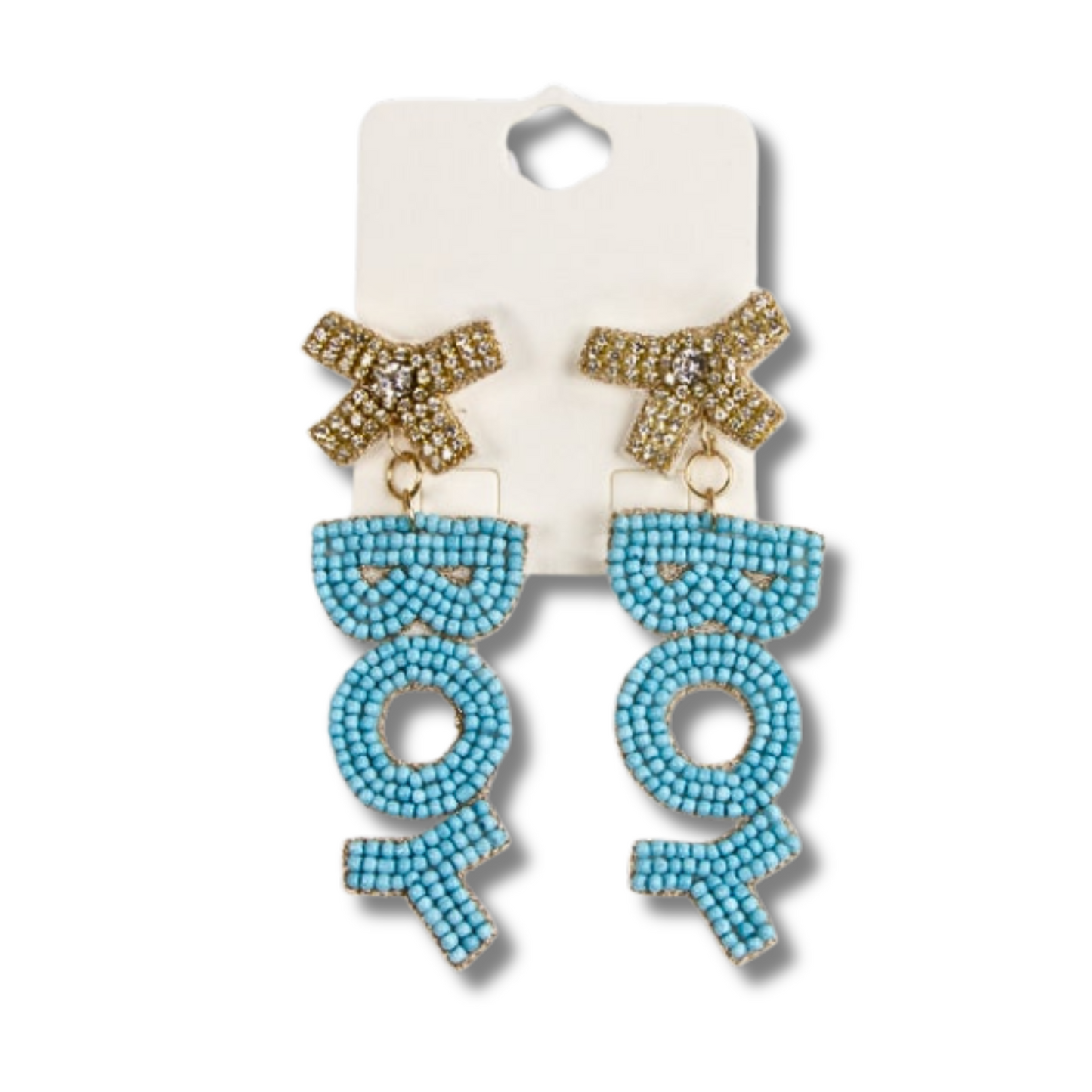 New BABY Gender Reveal Boy Girl Beaded Earrings
