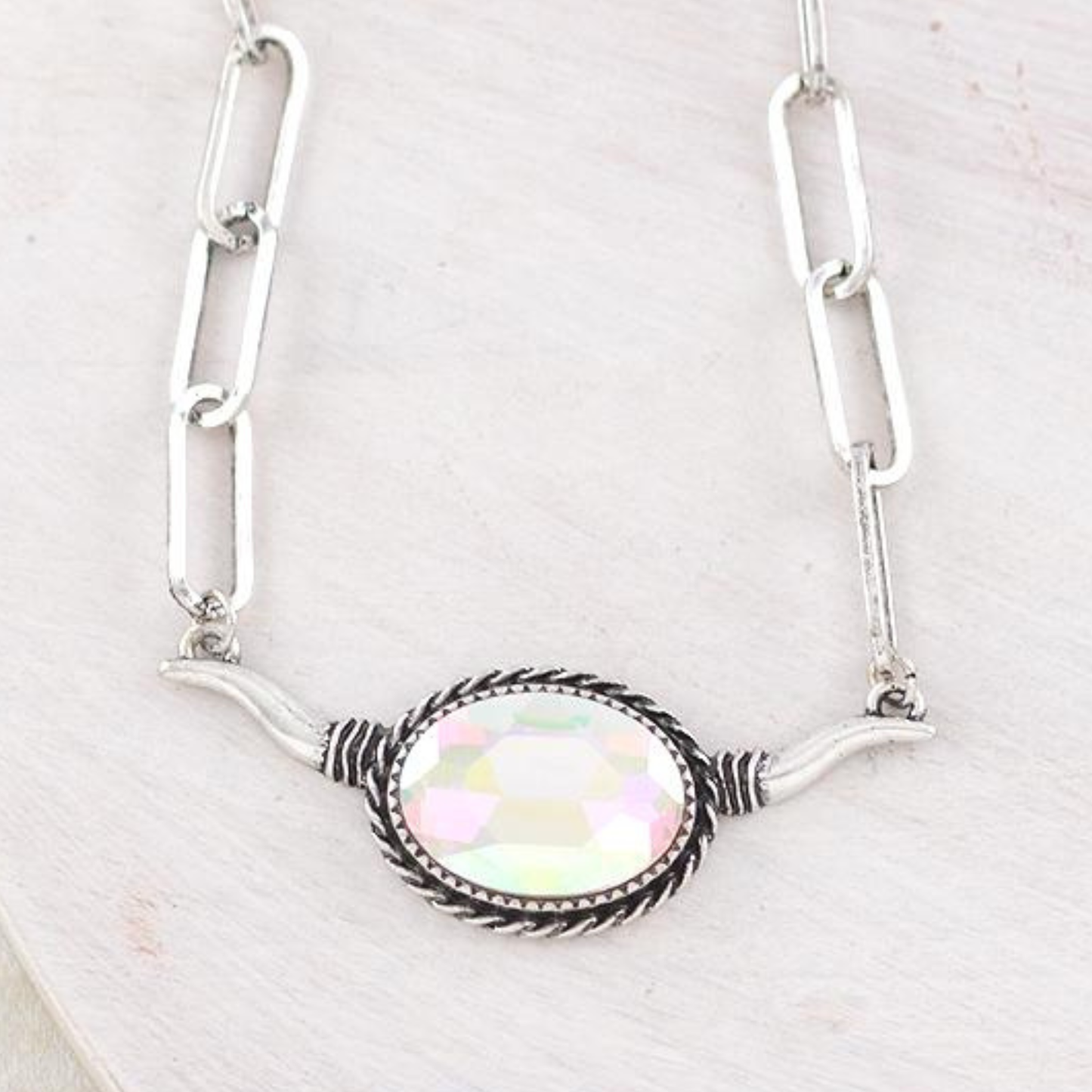 Luminous Leghorn Western Necklace