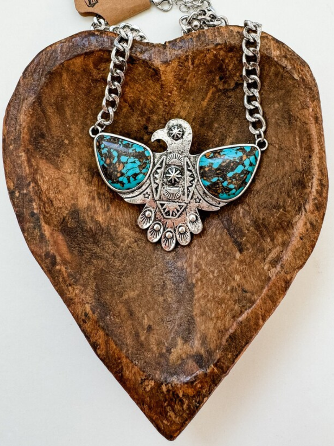 Thunderbird Road Turquoise Western Necklace