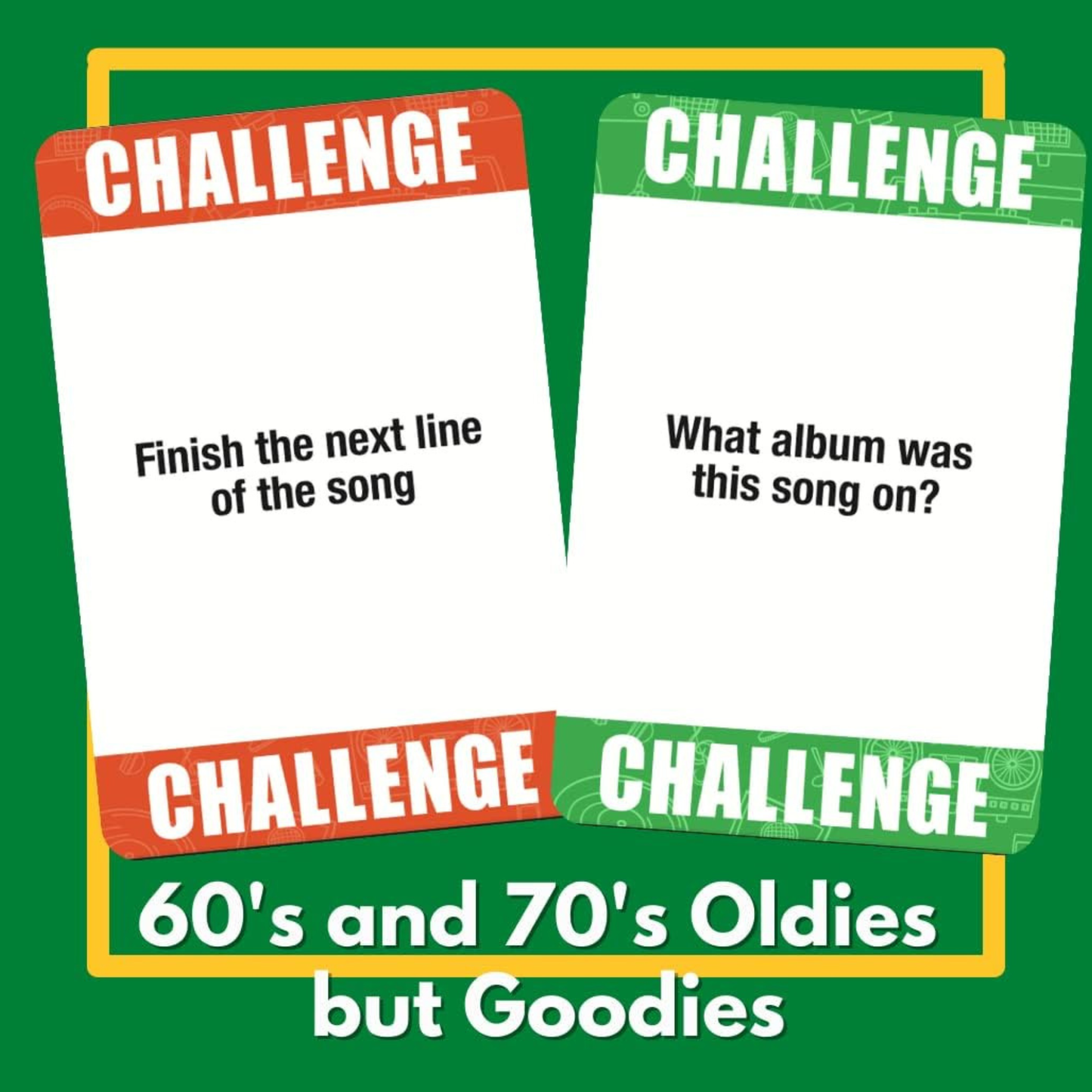 Lyrically Correct '60s & '70s Music Trivia Card Game