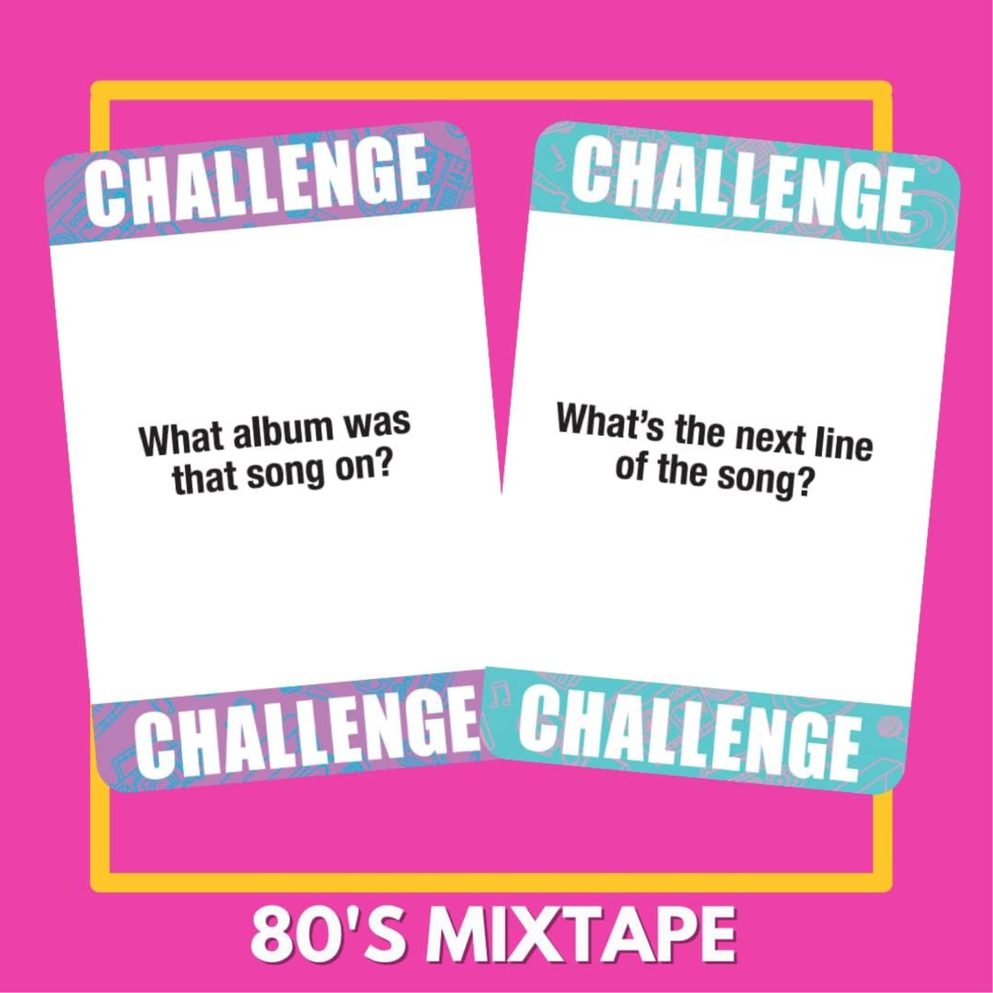 Lyrically Correct 80's Mix Tape Music Trivia Card Game