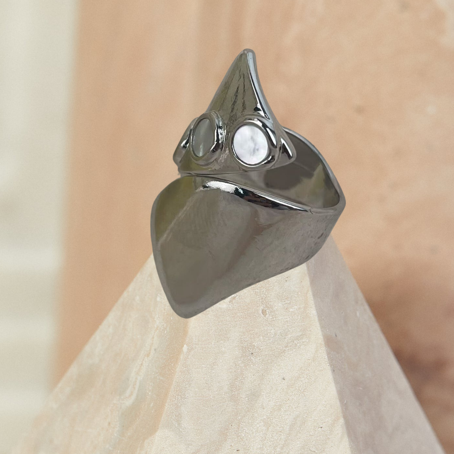 Two Moons Rising 18K Gold Ring