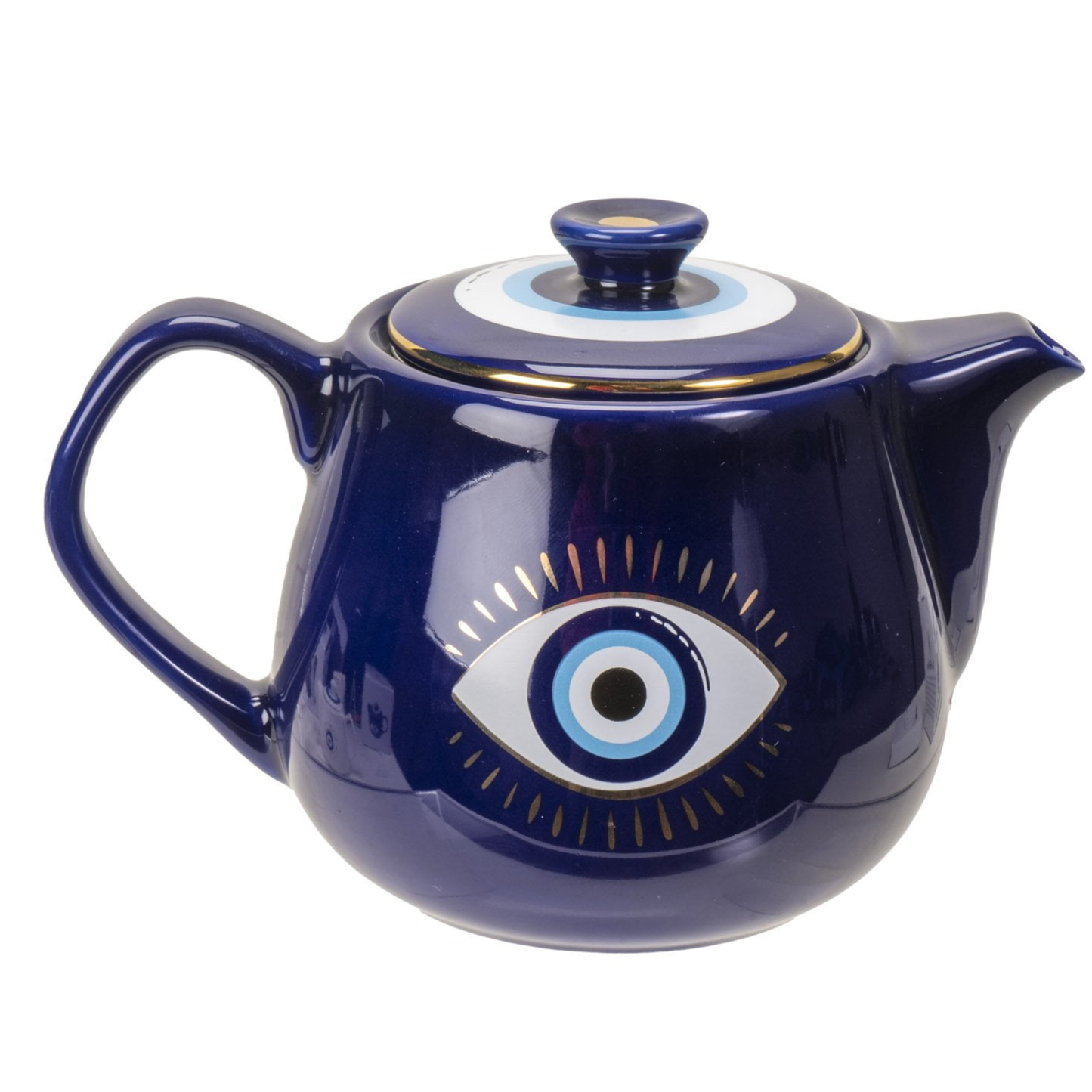 Evil Eye Protection Ceramic Teapot