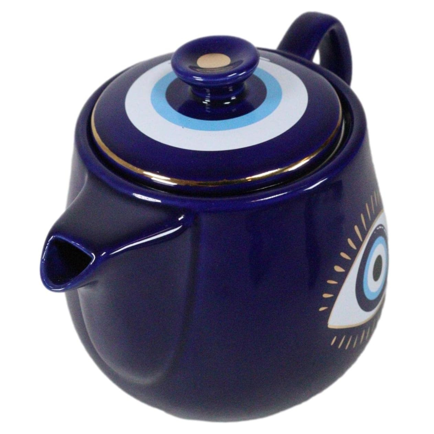 Evil Eye Protection Ceramic Teapot