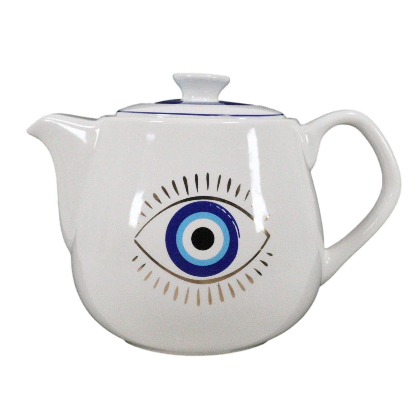Evil Eye Protection Ceramic Teapot