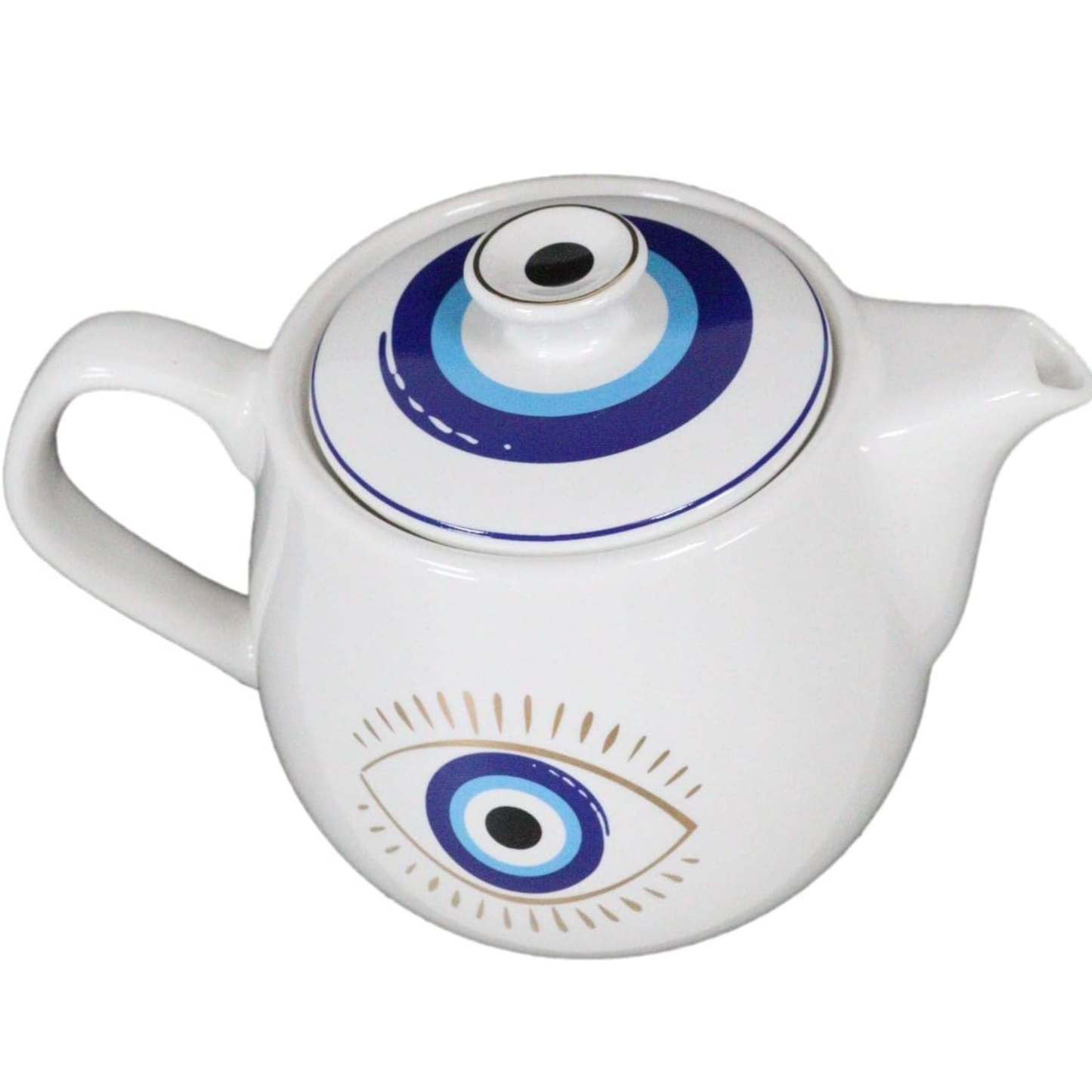 Evil Eye Protection Ceramic Teapot