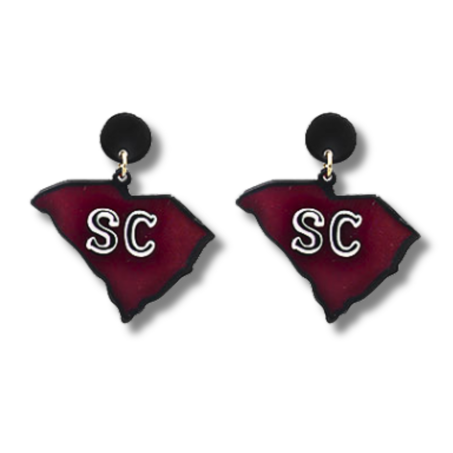 South Carolina Gamecocks Football Team Acrylic Earrings