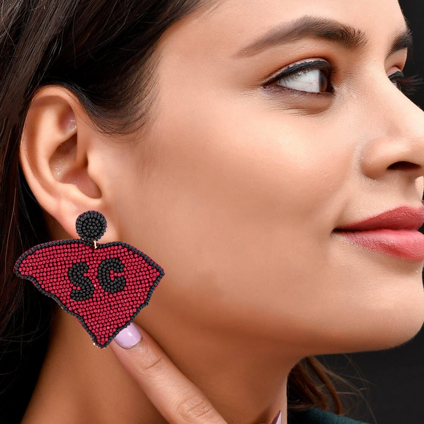 South Carolina Gamecocks Football Team Beaded Earrings