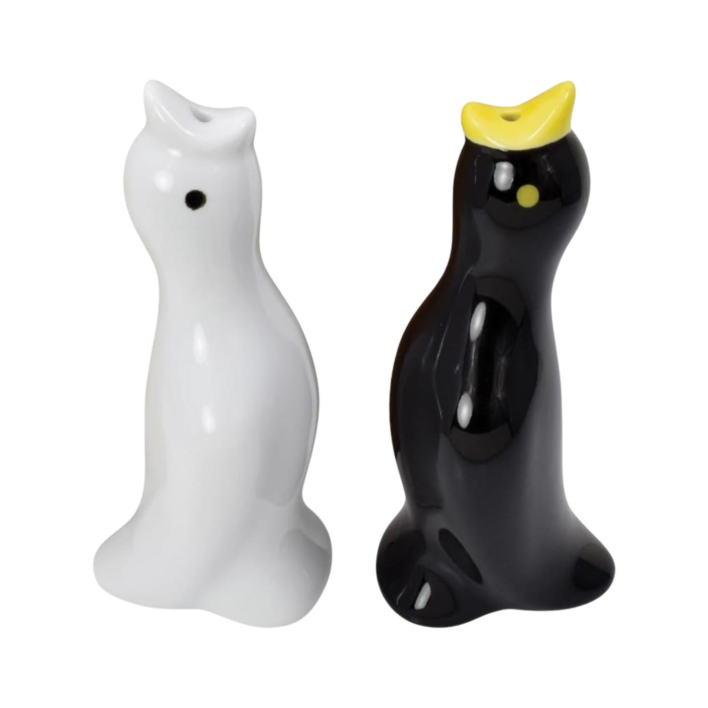 Black and White Pie Bird Vents - Set of 2