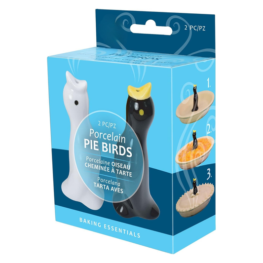 Black and White Pie Bird Vents - Set of 2