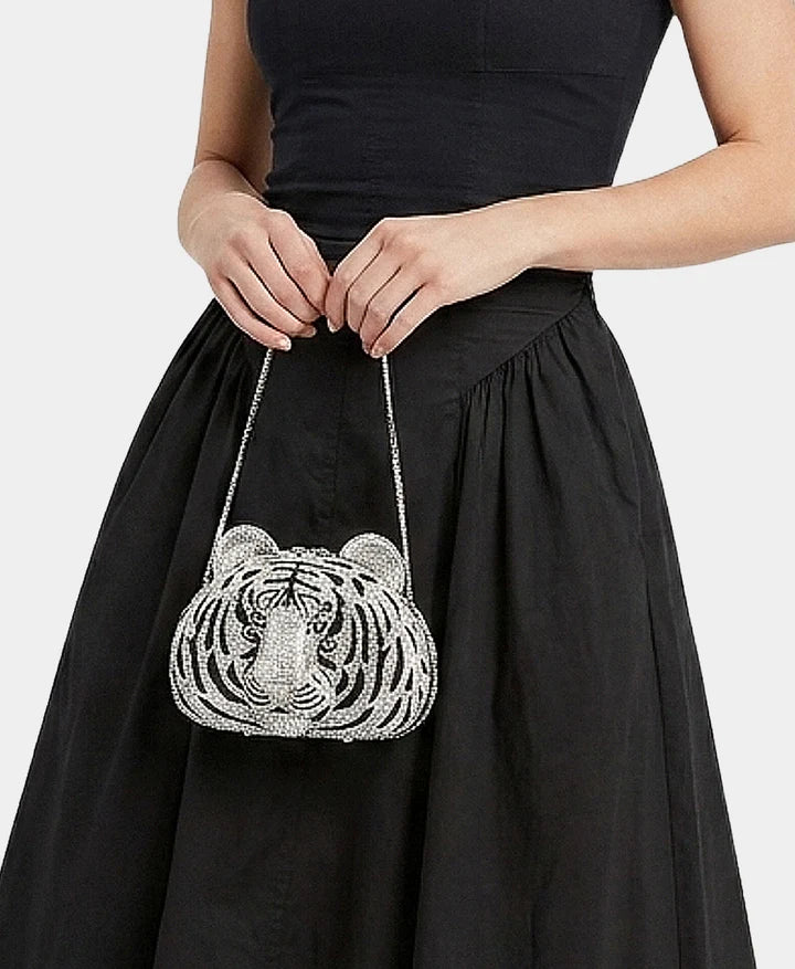 Bolso de Noche Piña Adornado con Pedrería de Cristal Austriaco