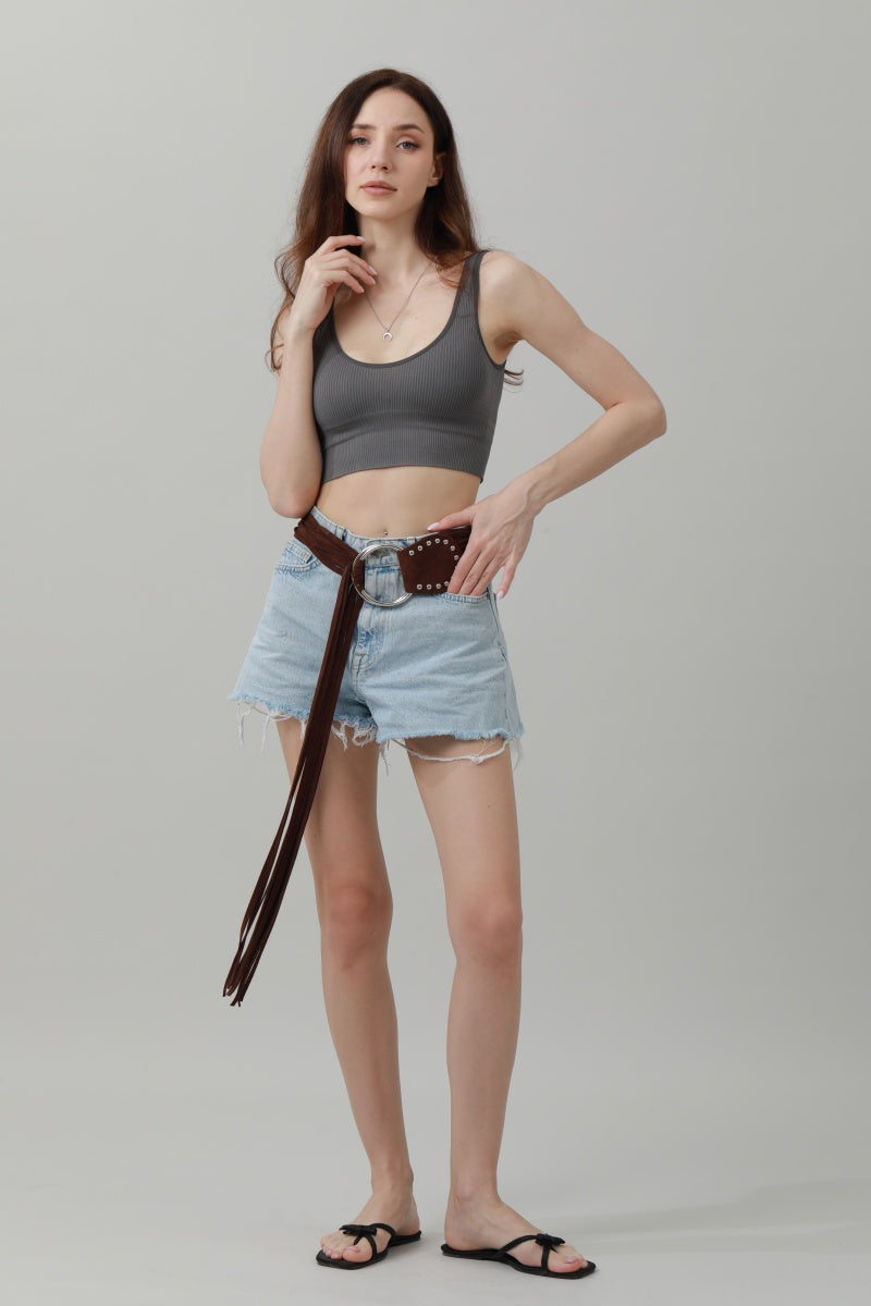 Long Fringe Waist Cincher – Vintage Draped Sash Belt 🌟🤠 Leto Collection