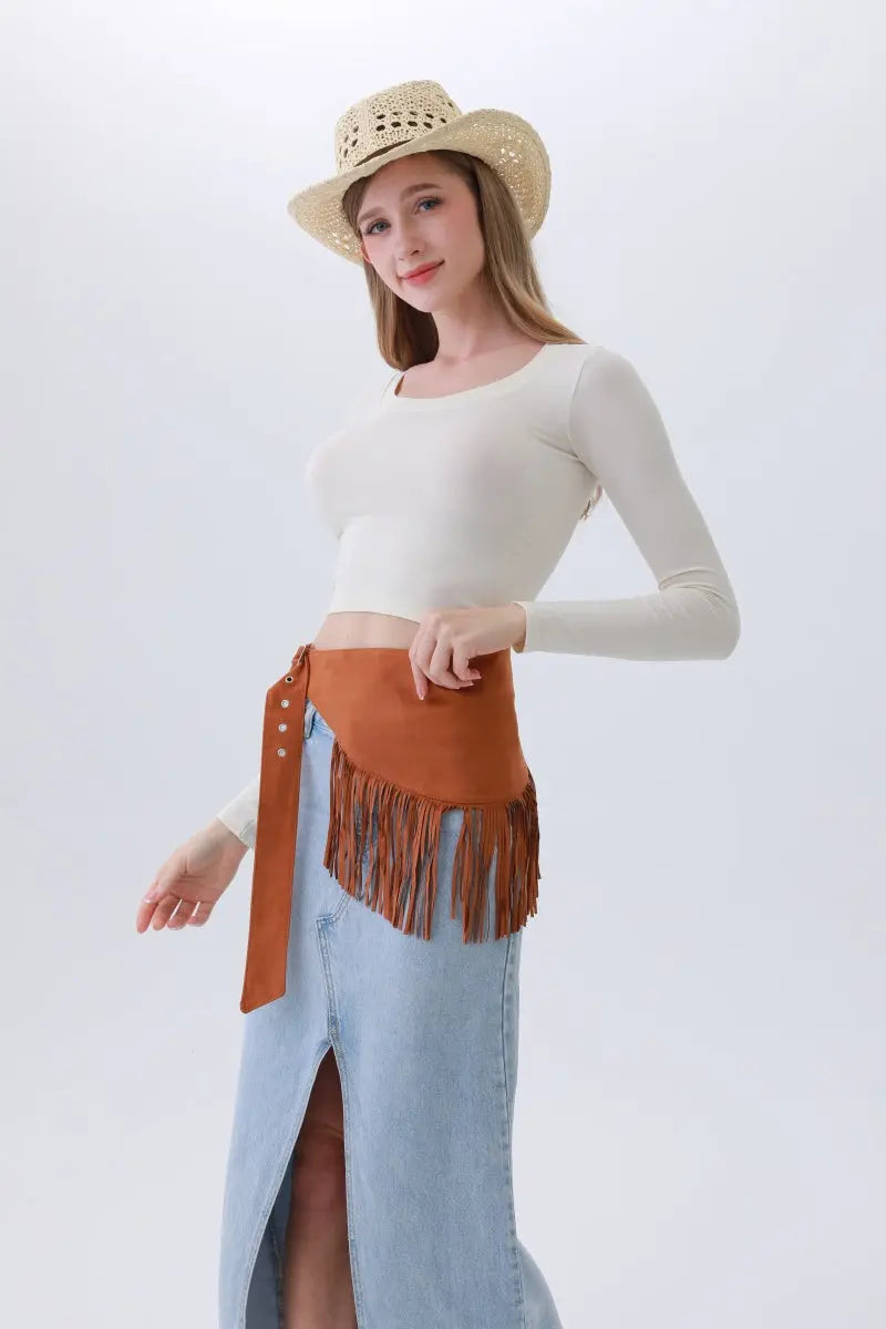 Ethnic Jazz Waist Cincher – Bohemian Fringe Belt✨🎷&nbsp; Leto Collection