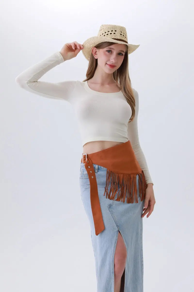 Ethnic Jazz Waist Cincher – Bohemian Fringe Belt✨🎷&nbsp; Leto Collection