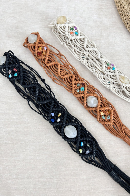 Handwoven Bohemian Belt – Vintage Decorative Waistband 🌸🧵 Leto Collection
