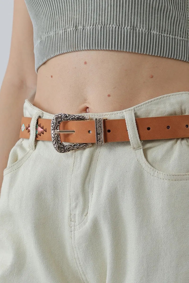 Wanderlust: Vintage Boho Ethnic Pattern Buckle Belt Leto Collection