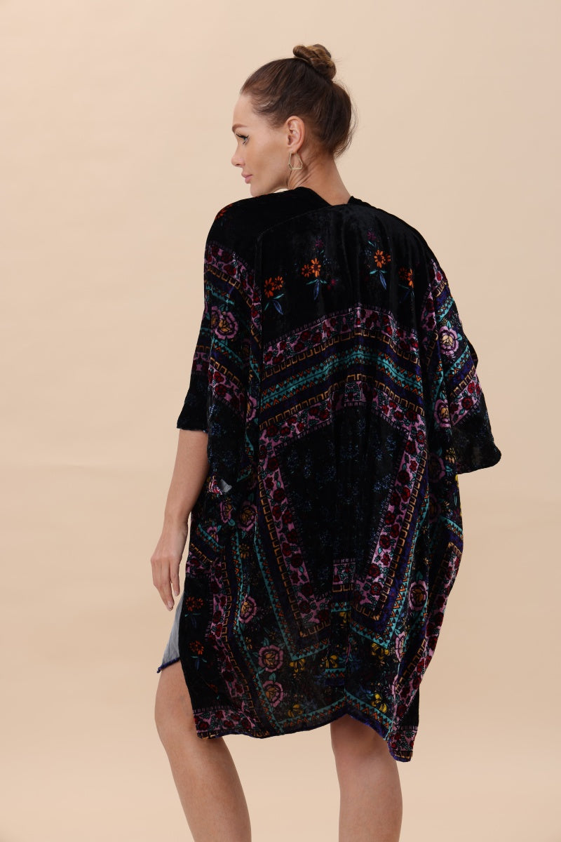 Vintage In Velvet Bohemian Kimono