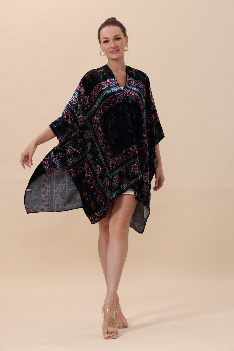 Vintage In Velvet Bohemian Kimono
