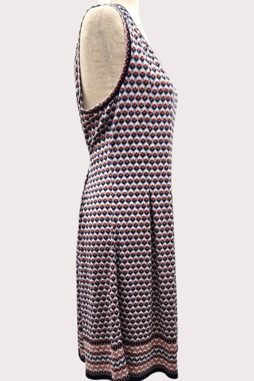 MAX STUDIO Geometric Print Career Dress