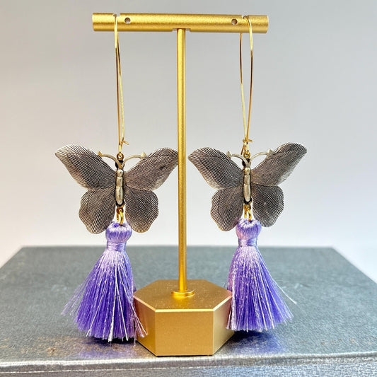 Lenora Dame Butterfly Garden Dangle Earrings