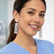 Nurse Sparkle Glitter Letter Earrings