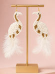 Tropical Bird of Paradise Statement Earrings