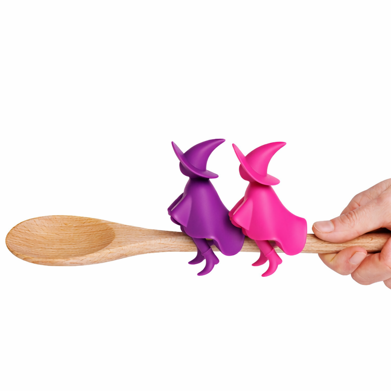 Witch Spoon Holder and Steam Releaser For Stove Top