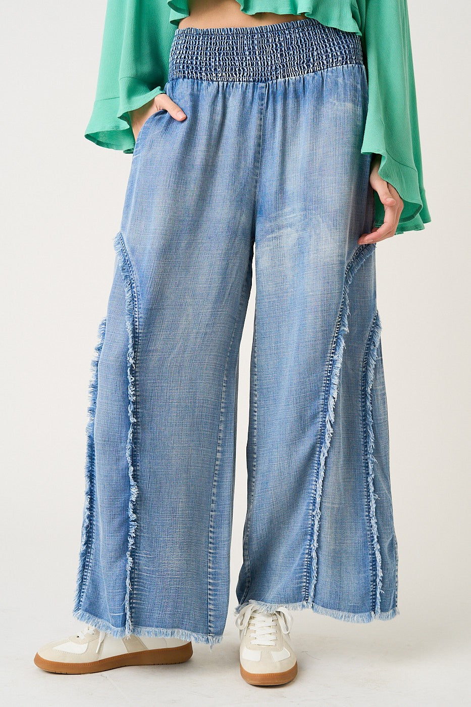 Janis Wide Leg Tencel Leisure Pants