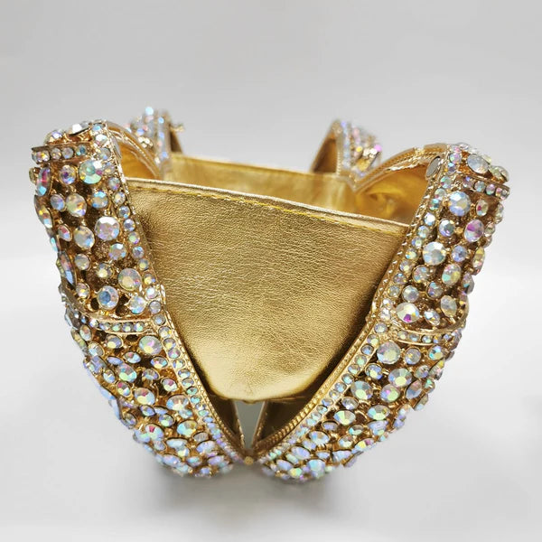 Bolso de Noche Piña Adornado con Pedrería de Cristal Austriaco
