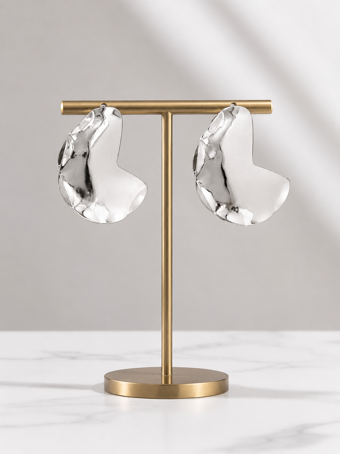 Crescent Shaped Statement Earrings