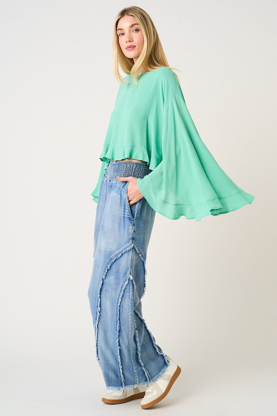 Janis Wide Leg Tencel Leisure Pants