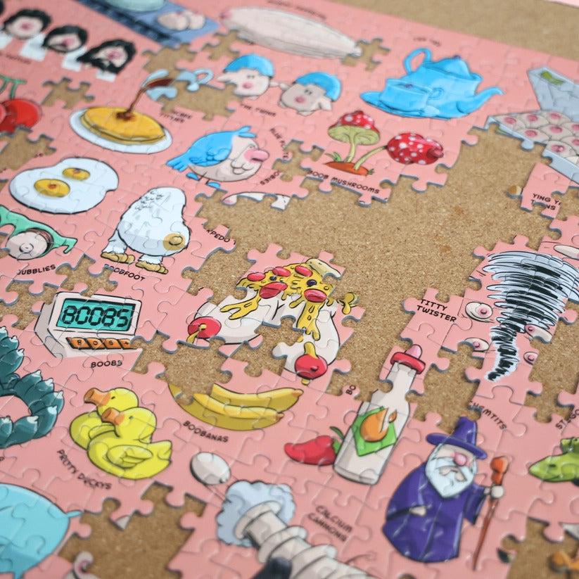 Tit's A Puzzle - Funny Boob Themed Jigsaw Puzzle